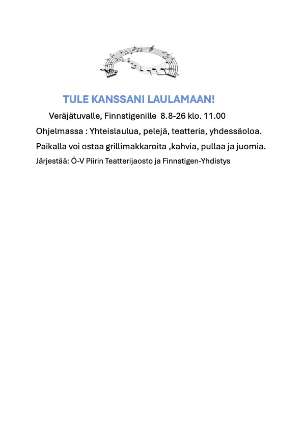 TULE KANSSANI LAULAMAAN