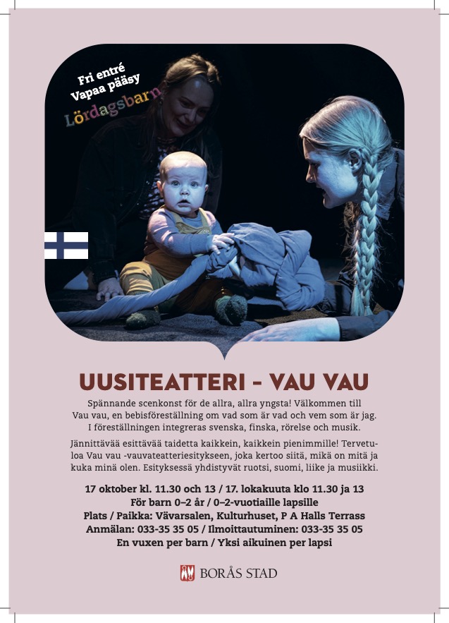Affisch finskt program lordagsbarn